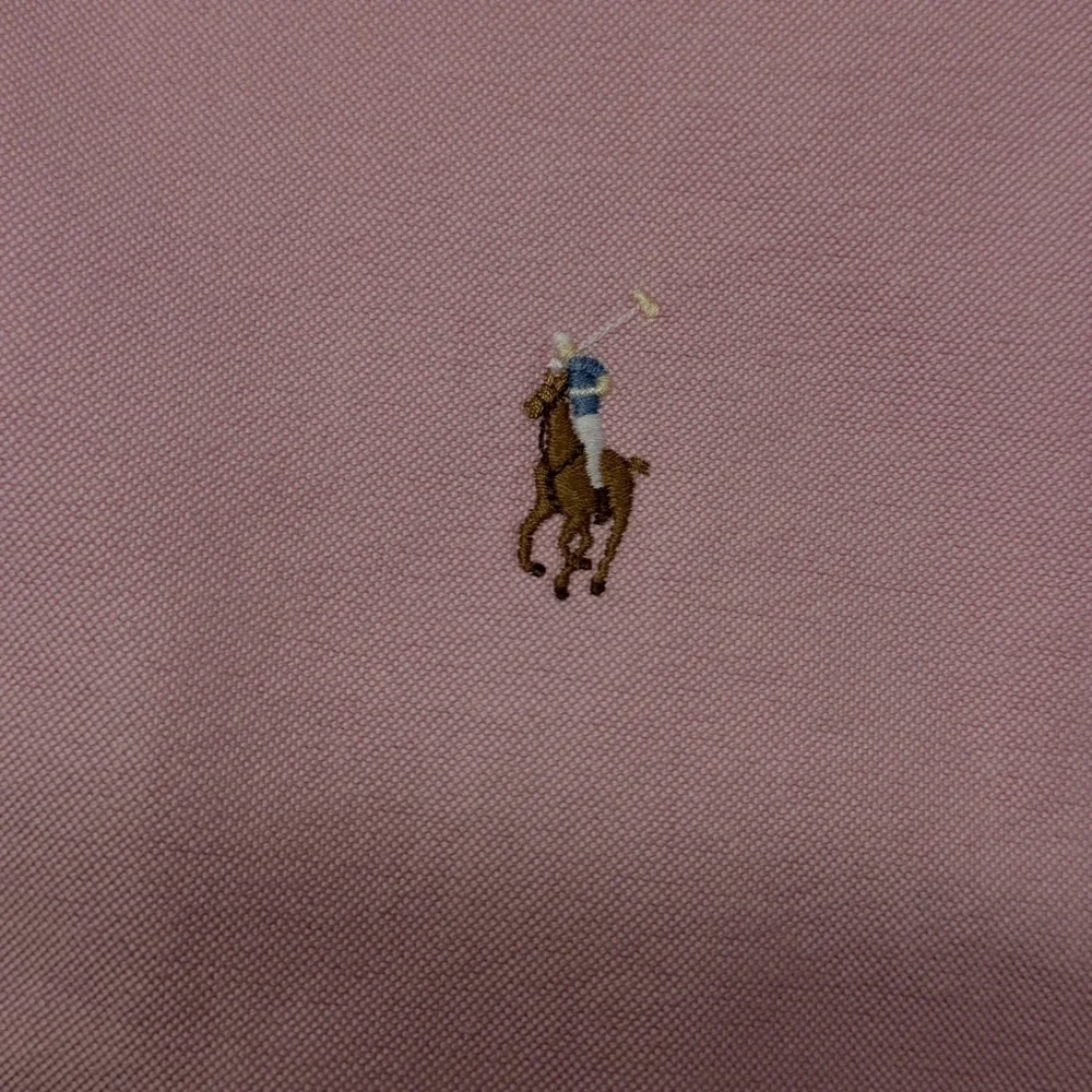 Polo Ralph Lauren Mens Blake Oxford Shirt Pink Long Sleeve Button Down Large